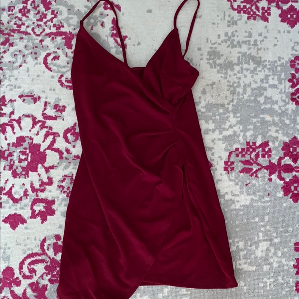 Dark Red semi formal dress
